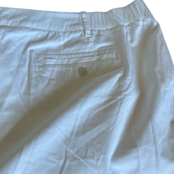 J Jill  cotton shorts, NWT,sz 28W, white ,elastic side waist band,coastal,beach - Picture 3 of 13
